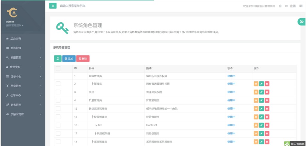 角色权限管理